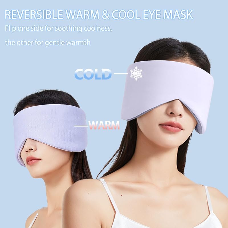 Reversible Warm & Cool Sleep Mask Wrap-Around Blackout Eye Masks - Image 3
