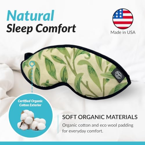Dream Essentials Natura Organic Cotton Sleep Mask Made in USA - Image 5