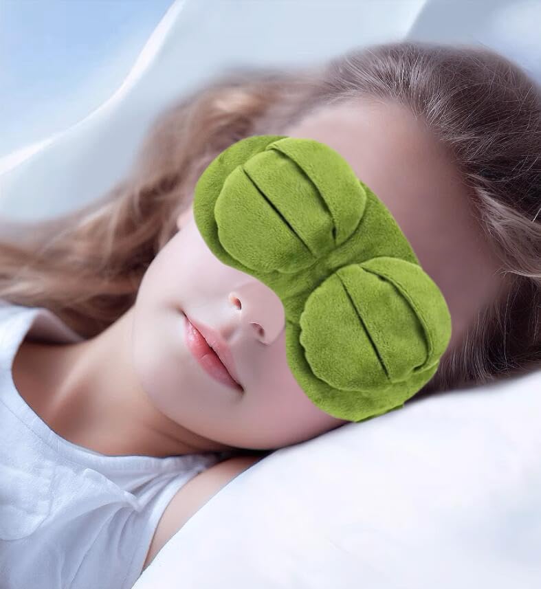 2Pcs Sleep Eye Mask for Women Kids, Shinywear Eye Mask for Sleeping, Cute Sad - Image 6