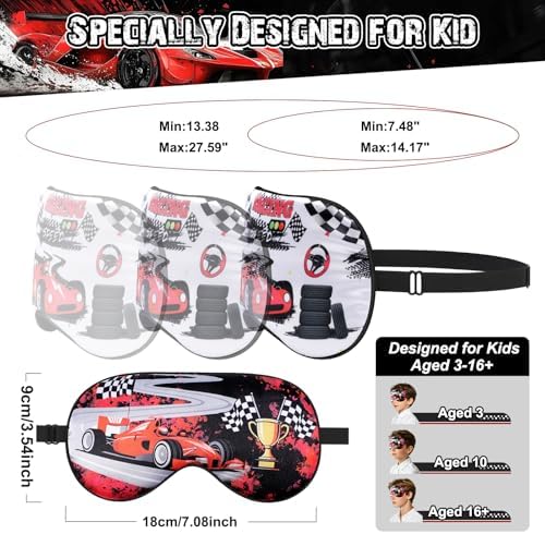 FrgKbTm 2 Pcs Sleep Mask for Kids Boys, Silk Eye Covers for Sleeping, - Image 2