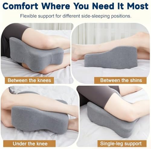 UJPFEO Knee Pillow for Side Sleepers, Leg Pillows for Sciatica, Joints Between - Image 4