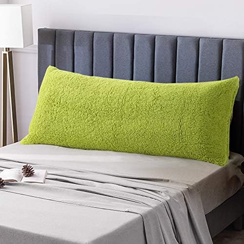 REAFORT Sherpa Body Pillow Cover 21"x54", Zipper Closure - Image 6