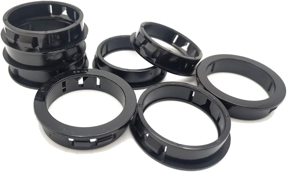 1-3/4"(45mm) Black Snap-in Knockout Insulating Bushing Grommets, Plastic Cable Hole for Wiring, Round Nylon Snap-in Locking Electrical Wire Cord Hose & Tubing Bushings, 8pcs