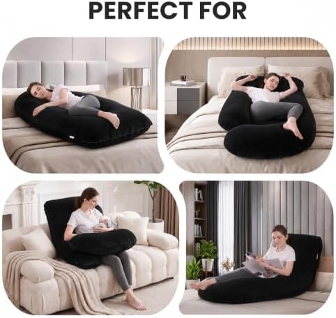Jcickt Pregnancy Pillow for Sleeping, 59 inch Maternity Pillow - Image 4