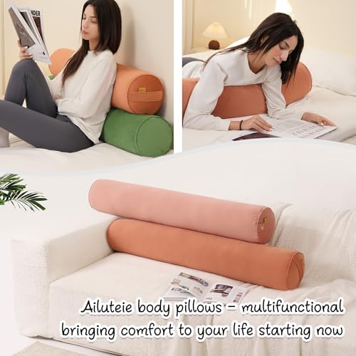 Body Pillow for Adults, Amber Orange - Image 7
