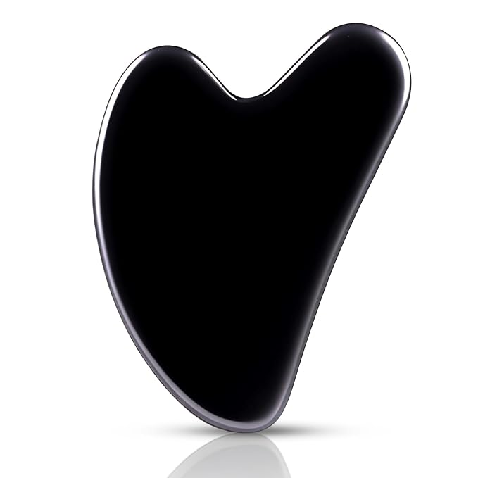 Gua Sha Facial Tools, Obsidian Guasha Tool by Contrybox