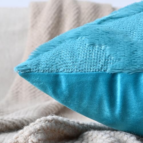 Set of 2 Soft Moroccan Throw Pillow Covers 20x20 Inch Plush Boho Decorative - Image 4