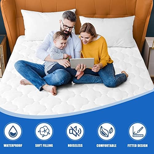 Waterproof Mattress Protector Twin Size, Breathable, Hollow Cotton Alternative - Image 5