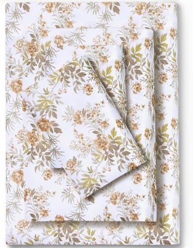 Feather & Stitch 100% Cotton Sateen 500 TC Cal King Size Bed Sheet Set by FEATHERSTITCHNEWYORK