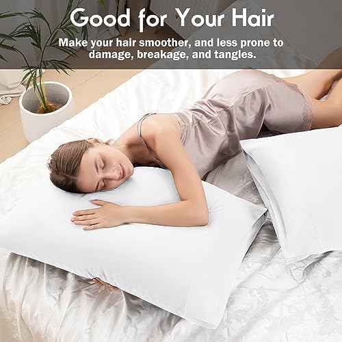 Pillowcases King Size 2 Pack, Cooling Viscose from Bamboo Pillow Cases - Image 5