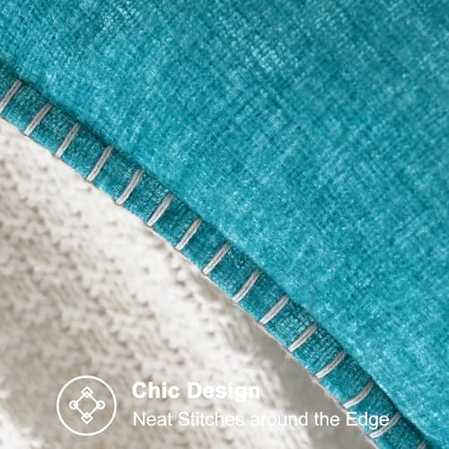 CaliTime Decorative Couch Throw Pillow Covers 20 X 12 Inches Lake Blue - Image 3