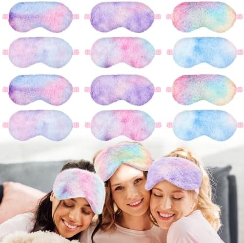 Cuffbow 12 Pcs Plush Sleep Mask by Cuffbow