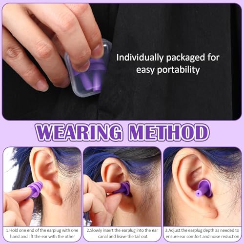 Trelaco 100 Pairs Silicone Ear Plugs Bulk - Image 5