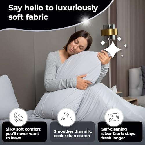 Silvery Restcool™ Silver Infused Cooling Pillowcase Set - Image 4