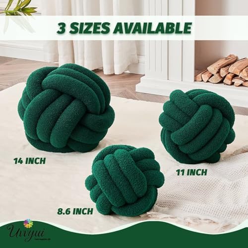 Uvvyui Knot Pillow Ball, Soft Home Decorative Pillows, Round Throw Pillow - Image 2