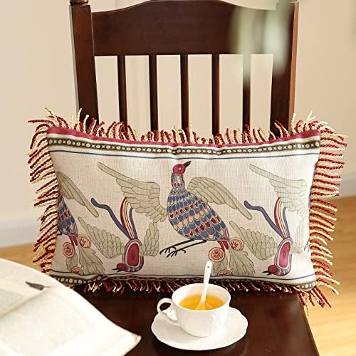 patdrea Designer Vintage Linen Throw Pillow Cover - Image 6