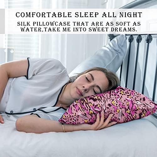 Mulberry Silk Pillowcase for Hair and Skin King Size Leopard Print Silk Pillow - Image 6
