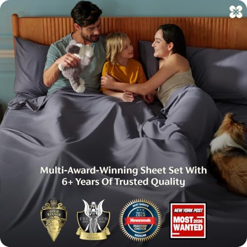 Bedsure PureWoven 100% Rayon Derived from Bamboo, King Size Sheets Set - Image 3