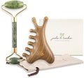 jade & timber Jade Roller & Green Sandalwood Gua Sha Set – Facial & Body by Unknown