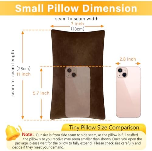 1 MIDDLE ONE 2 Pack Small Pillow, Memory Foam Mini Pillow 11 X 7 Inches - Image 3