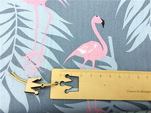 TAOSON Cotton Body Pillow Cover, Dark Grey Flamingos - Image 3