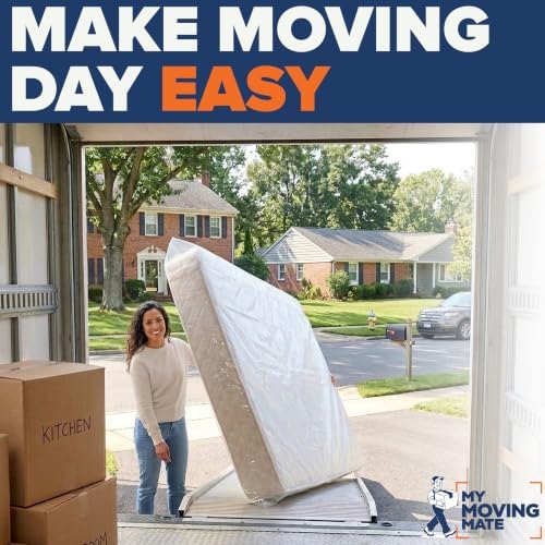 Mattress Bags for Moving, Twin & Full Size Mattress Bag for Storage, Plastic - Image 2