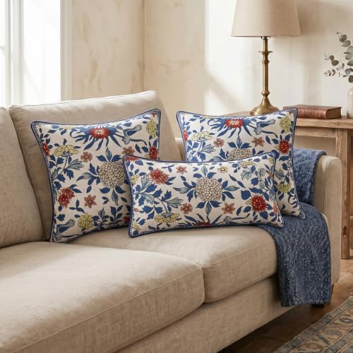 patdrea Designer Vintage Linen Throw Pillow Cover - Image 7