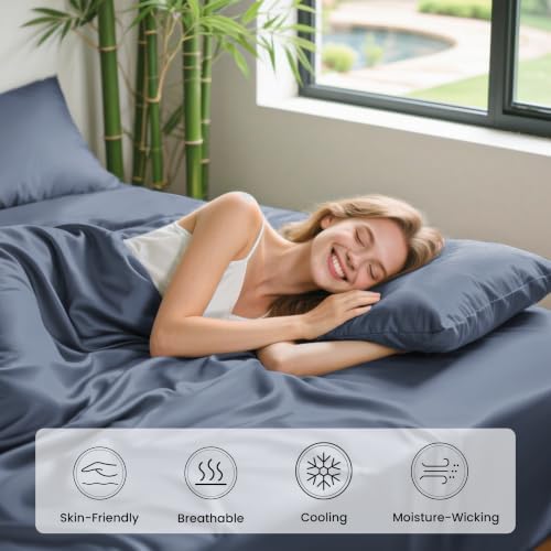 Love's cabin 4 Piece California King Size Sheet Set, 100% Rayon Derived from - Image 5