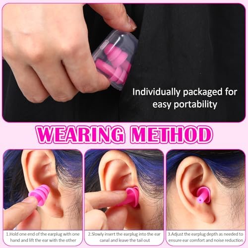Trelaco 100 Pairs Silicone Ear Plugs Bulk - Image 5