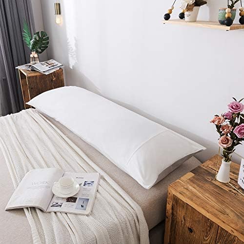 H HOUSEHOLD 100% Jersey Knit Cotton Body Size Pillowcases Set of 1, Super Soft - Image 2