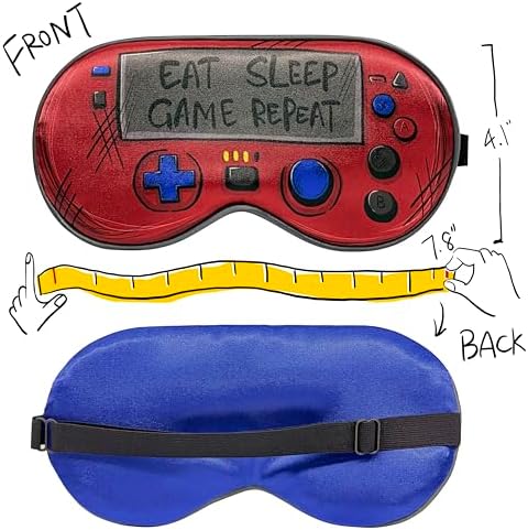 Game Controller Shaped Silk Sleep Mask, Funny & Realistic Design, Adjustable - Image 3