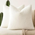 Foindtower Decorative Textured Boucle Throw Pillow Covers 16x16 Inch by Foindtower