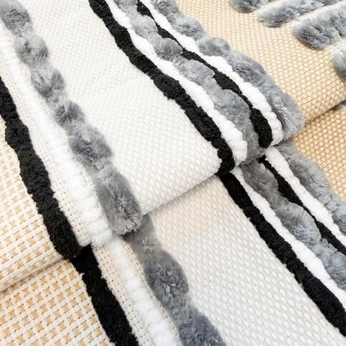 NUYECY Boho Throw Pillow Covers 18x18 Aesthetic Neutral Boucle Couch Pillow - Image 2