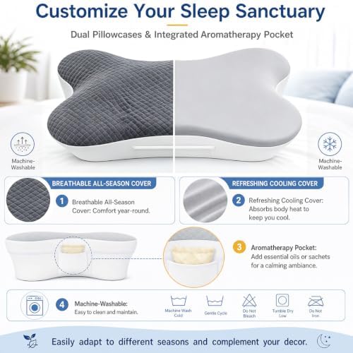 Side Sleeper Pillow with Arm Hole, Ergonomic Shoulder Pillow - Image 4