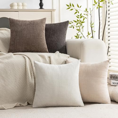 Set of 4 Soft Textured Decorative Throw Pillow Covers 12X20 Inch Cozy Farmhouse - Image 7