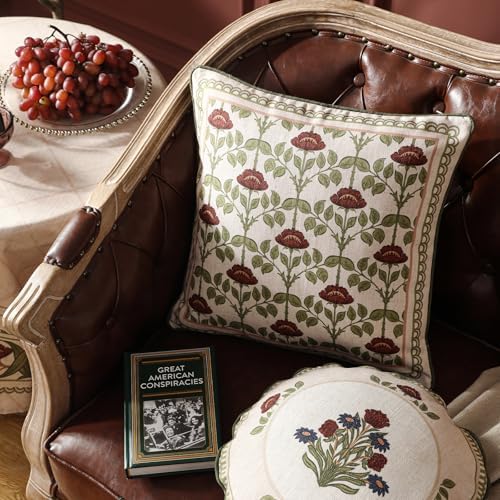ISAENNE Elegant French Linen Throw Pillow Cover - Image 3