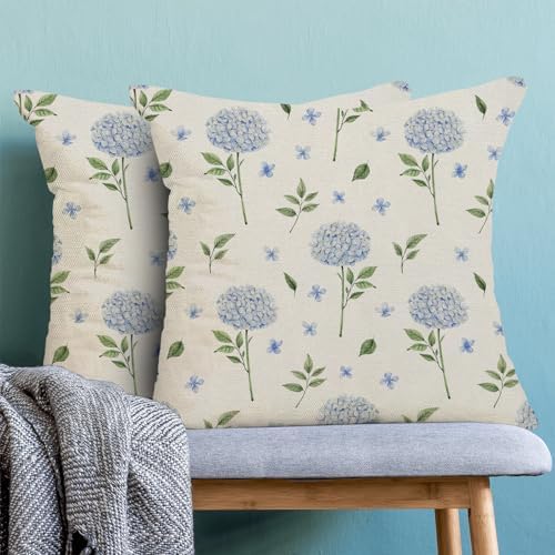 AEIOAE Spring Pillow Covers 18x18 Inch Set of 2, Floral Summer Outdoor Seasonal - Image 2
