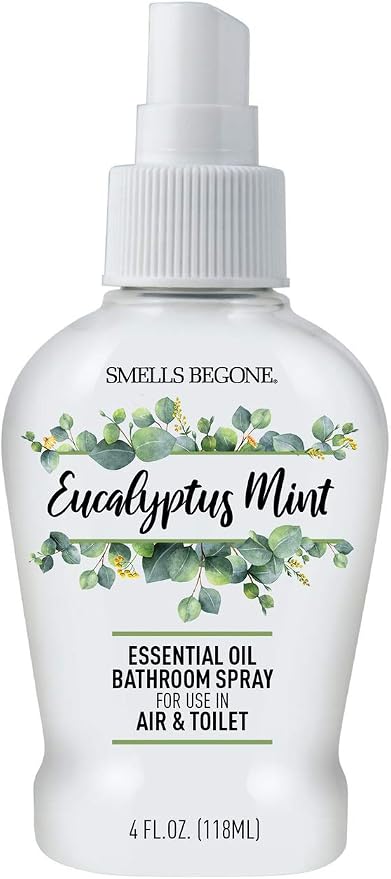 SMELLS BEGONE 4 oz Essential Oil Bathroom Spray by SMELLSBEGONE