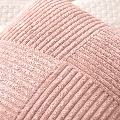 MIULEE Pink Decorative Throw Pillow Covers - Image 2