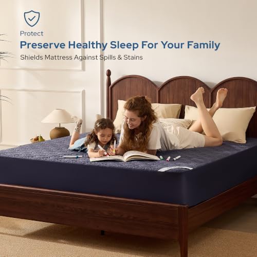 BEDLORE Waterproof Mattress Protector, Full Size Mattress Pad - Image 2
