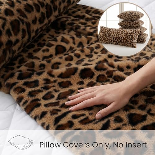20x54 Leopard Cheetah Print Long Body Pillow Cover - Image 3