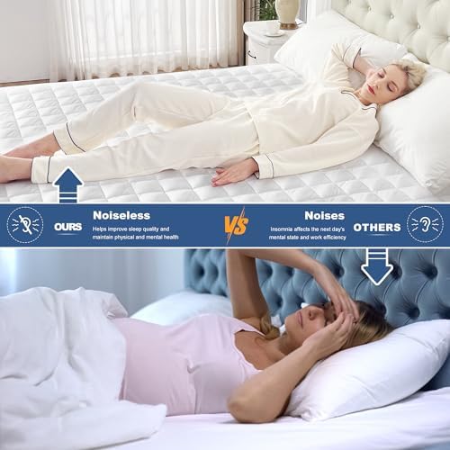 GRT Full XL Waterproof Mattress Protector, Hollow Cotton Mattress Pad - Image 4