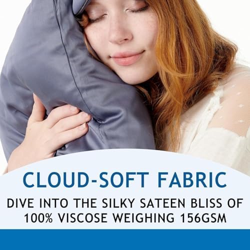 Pillow Cases - 100% Viscose Derived from Bamboo - Cooling Pillowcase - Queen - Image 2