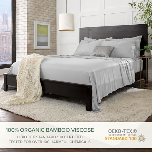 Pure Bamboo Full Sheets, Genuine 100% Organic Viscose Derived from Bamboo Bed - Image 2