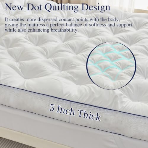 SHOUREN 5 Inch Memory Foam Mattress Topper Twin Size, Extra Thick Supportive - Image 2