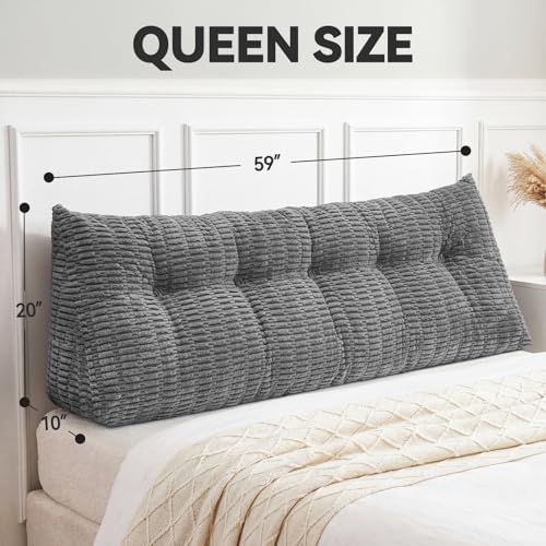 Wedge Pillow Headboard Queen Triangular Bed Wedge Pillow - Image 2
