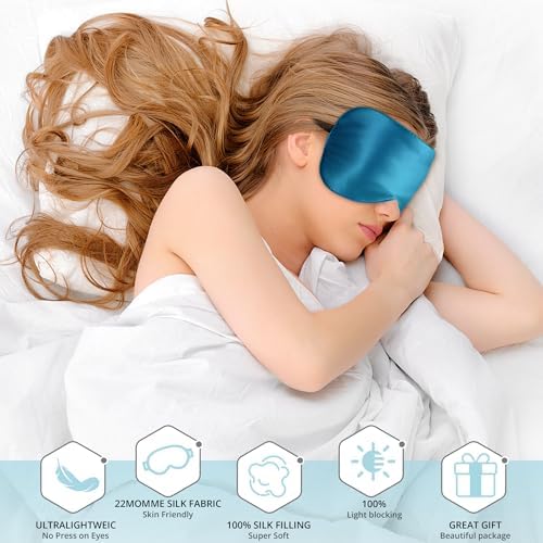 Sleep Mask, 100% 22 Momme Mulberry Silk Eye Mask - Image 3