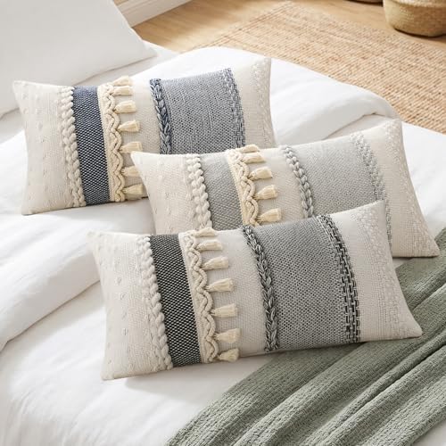 Kevin Textile Boho Tassel 14x20 Inch Lumbar Pillow Cover 1 Pack - Image 7