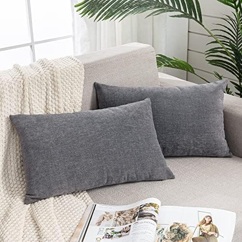 GAWAMAY Lumbar Support Pillow Decorative Rectangle Throw Pillow Covers 12"x20" by GAWAMAY
