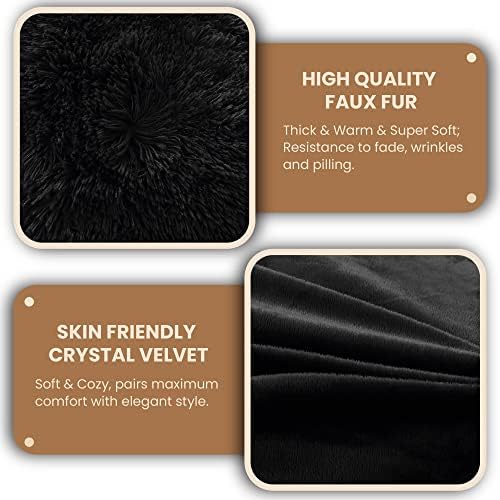 MEGO Luxury Fluffy Faux Fur Body Pillow Cover 20x54 - Image 6